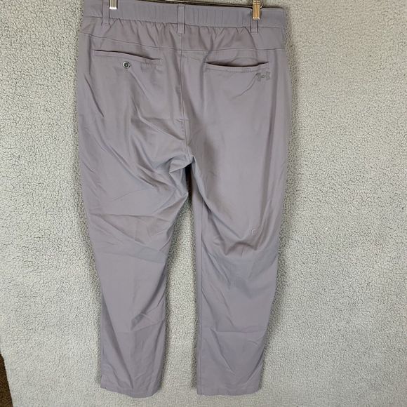Under‎ Armour Pants Mens 36x30 Grey Performance Golf Chino Polyester - Picture 3 of 7